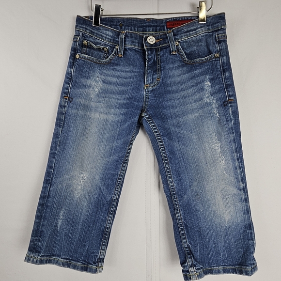 Vigoss factory distressed capri jeans size 28 - 5/6 - Picture 10 of 14